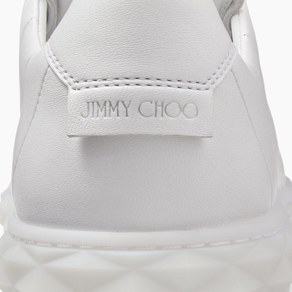 Jimmy Choo Diamond Light/F Leather Low-Top Trainers - Picture 5 of 16